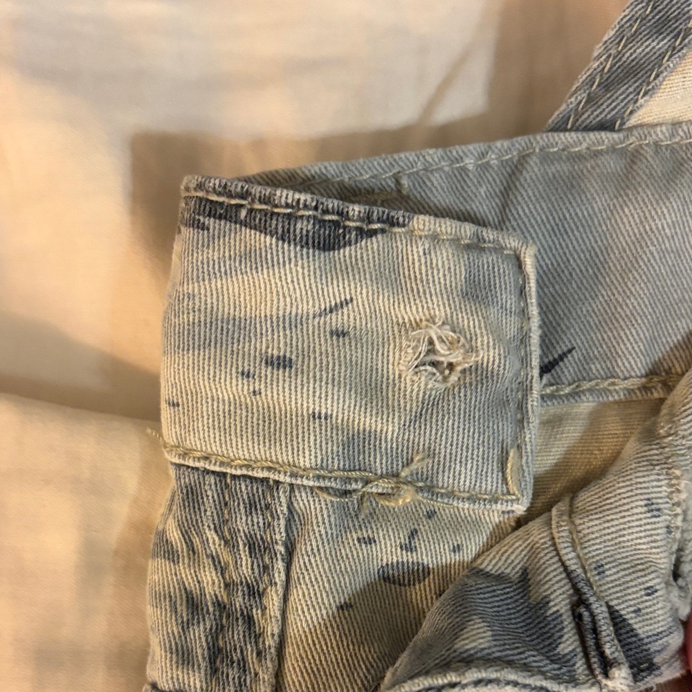 POL Camo Patchwork Overalls Distressed Denim - image 15